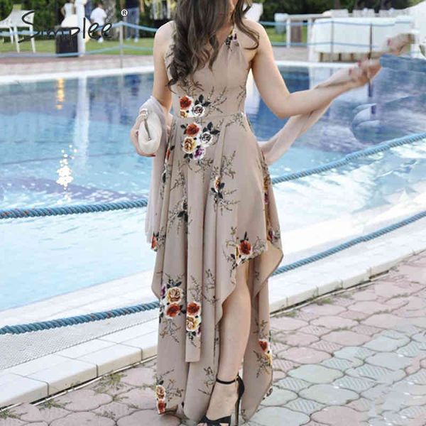 boho flower print irregular summer deep v neck backless split long elegant beach women dress vestidos 210414, Black;gray 
boho flower print irregular summer deep v neck backless split long elegant beach women dress vestidos 210414, Black;gray