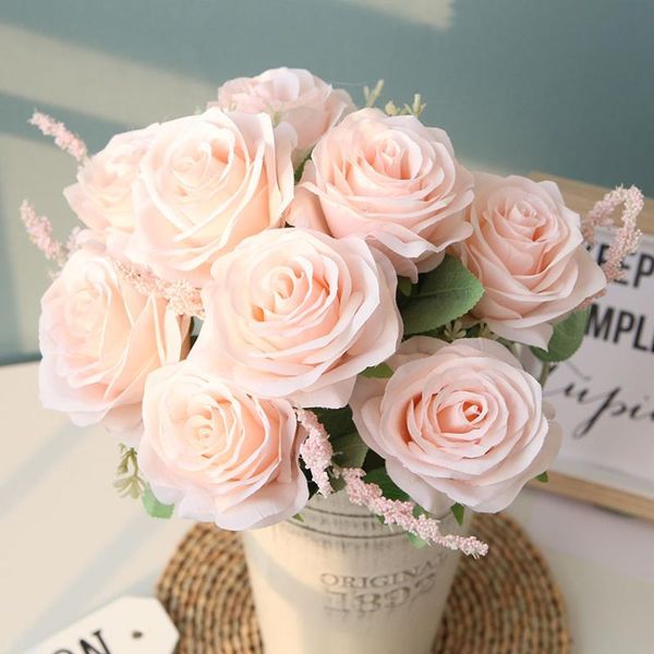 rose pink silk bouquet peony artificial flower 9 head bride wedding home decoration decorative flowers & wreaths
rose pink silk bouquet peony artificial flower 9 head bride wedding home decoration decorative flowers & wreaths
