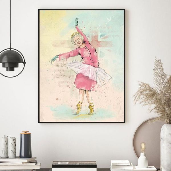 paintings anime queen poster ballerina canvas painting on the wall elizabeth ii cute cartoon art print picture for living room decor
paintings anime queen poster ballerina canvas painting on the wall elizabeth ii cute cartoon art print picture for living room decor