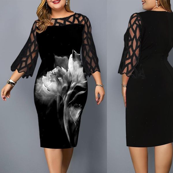 midi floral plus size black women dresses mesh wedding party 3 4 sleeve summer spring female bodycon, Black;gray
midi floral plus size black women dresses mesh wedding party 3 4 sleeve summer spring female bodycon, Black;gray