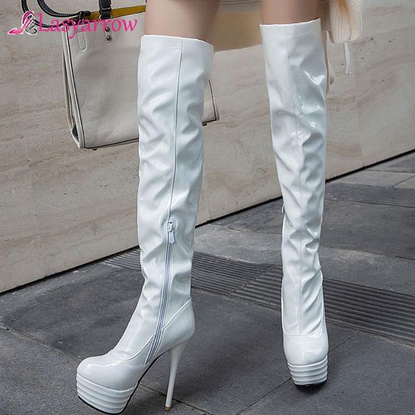boots lasyarrow women over the knee thigh high tall patent pu platform thin heel ladies pole dance j1022, Black
boots lasyarrow women over the knee thigh high tall patent pu platform thin heel ladies pole dance j1022, Black