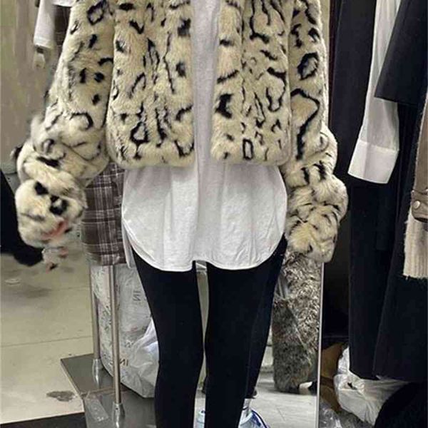 women's wool & blends winter women lapel hairy shaggy leopard fur jacket long sleeve short furry coat loose vint rf7a, Black
women's wool & blends winter women lapel hairy shaggy leopard fur jacket long sleeve short furry coat loose vint rf7a, Black