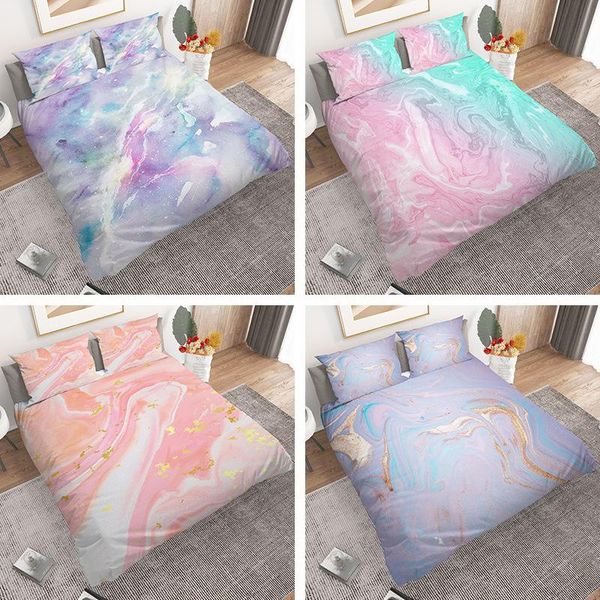 2/3piece colorful marble bedding pastel pink blue duvet cover sets with pillowcase full size for teens girl boys gift
2/3piece colorful marble bedding pastel pink blue duvet cover sets with pillowcase full size for teens girl boys gift