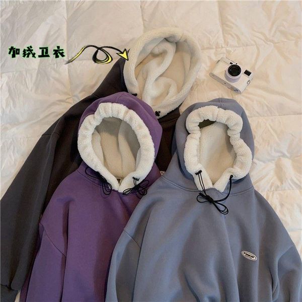 cashmere thickened women's trend autumn and winter coat couple's wear foreign style hooded hoodies & sweatshirts, Black
cashmere thickened women's trend autumn and winter coat couple's wear foreign style hooded hoodies & sweatshirts, Black