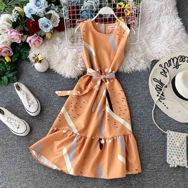 summer casual dres slim with belt o-neck midi fashion ladies pattern print ruffles long robe vestidos mujer 210602, Black;gray
summer casual dres slim with belt o-neck midi fashion ladies pattern print ruffles long robe vestidos mujer 210602, Black;gray