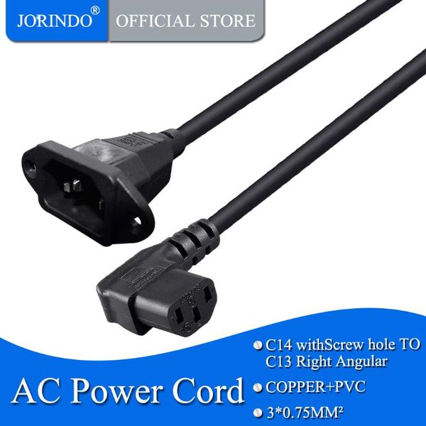 smart power plugs jorindo 0.6m/1.9ft,extend c14 plug to c13 socket conversion cable,iec320 wihe fixed hole 90 degree right elbow
smart power plugs jorindo 0.6m/1.9ft,extend c14 plug to c13 socket conversion cable,iec320 wihe fixed hole 90 degree right elbow