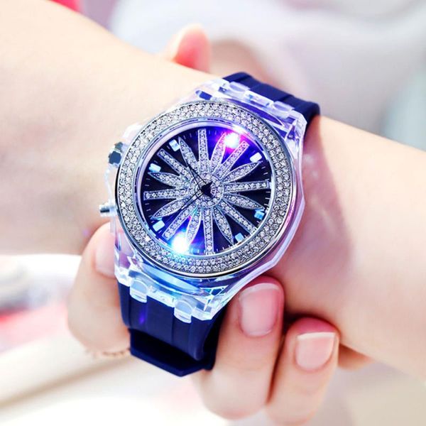 creative led flashing light rotating design ladies watch waterproof fashion big dial silicone quartz clock street wrist wristwatches, Slivery;brown
creative led flashing light rotating design ladies watch waterproof fashion big dial silicone quartz clock street wrist wristwatches, Slivery;brown