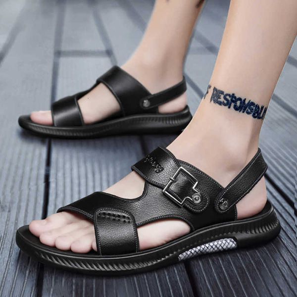 slippers summer trending leather sandals men outdoor breathable fashion brand beach shoes flip flops indoor slides flat 2021 z790, Black
slippers summer trending leather sandals men outdoor breathable fashion brand beach shoes flip flops indoor slides flat 2021 z790, Black