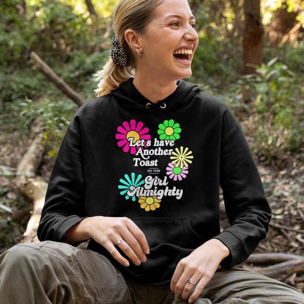 women's hoodies & sweatshirts let's have another toast ot the girl almighty colored floral printed oversized women merch black pul
women's hoodies & sweatshirts let's have another toast ot the girl almighty colored floral printed oversized women merch black pul