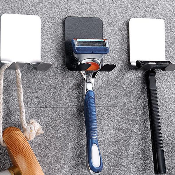 self-adhesive stainless steel double hook bathroom shaver holder hanger kitchen home organizer door hooks & rails
self-adhesive stainless steel double hook bathroom shaver holder hanger kitchen home organizer door hooks & rails