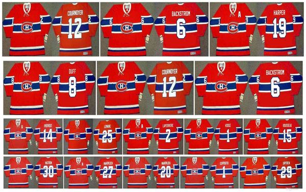 

Vintage Montreal Canadiens Jersey 19 Larry Robinson 29 Ken Dryden 30 VACHON 27 FRANK MAHOVLICH 20 PETER MAHOVLICH 1 TONY ESPOSITO CCM Hockey, Colour 1