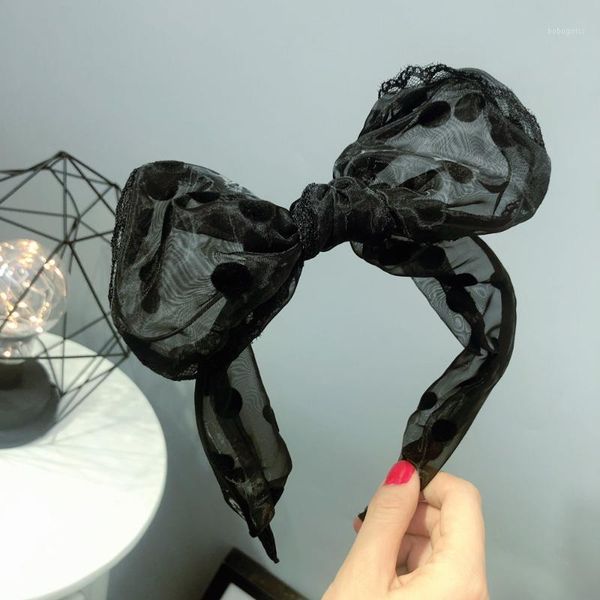 women girls sweet hairdress decorated with big dots lace net bow wide headband wire ears hair band1
women girls sweet hairdress decorated with big dots lace net bow wide headband wire ears hair band1