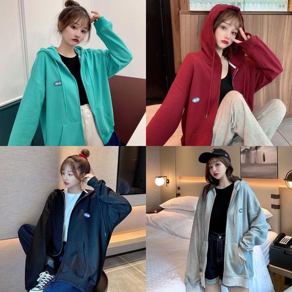 women's hoodies & sweatshirts korean style simple sweatshirt women long sleeve loose embroidered lettered hooded thin jacket female bla, Black
women's hoodies & sweatshirts korean style simple sweatshirt women long sleeve loose embroidered lettered hooded thin jacket female bla, Black