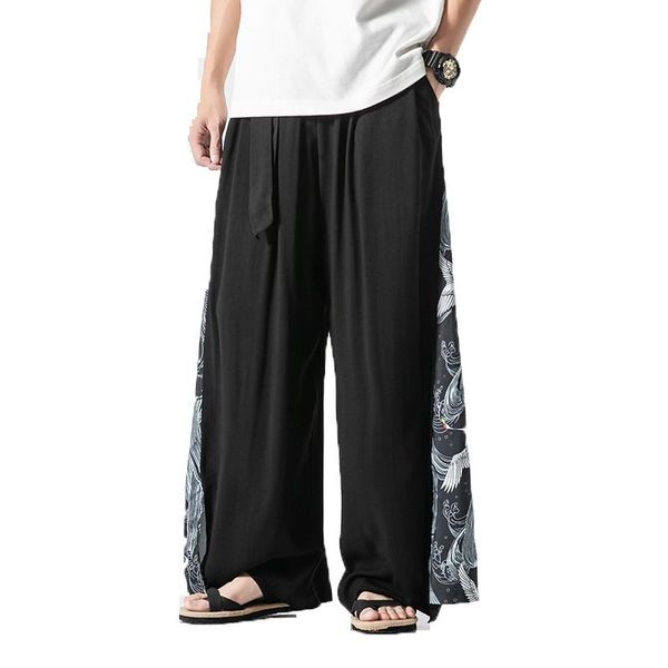 men's pants 2021 men linen wide leg trousers male traditional straight black white track drop
men's pants 2021 men linen wide leg trousers male traditional straight black white track drop