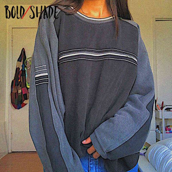 bold shade grunge fashion 90s sweatshirts patchwork striped long sleeve oversize hoodies indie y2k crew neck vintage sweatshirt y1118, Black
bold shade grunge fashion 90s sweatshirts patchwork striped long sleeve oversize hoodies indie y2k crew neck vintage sweatshirt y1118, Black