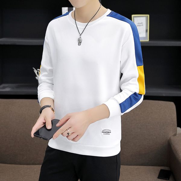 and autumn sweater spring casual fashion round ne long sve youth trend handsome men's wear, Black
and autumn sweater spring casual fashion round ne long sve youth trend handsome men's wear, Black