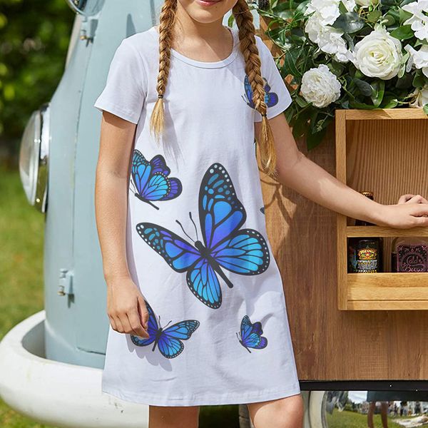 butterfly pattern girls dress short-sleeved printed dress children's casual dress a-line skirt length over the knee simple, elegant and, Red;yellow
butterfly pattern girls dress short-sleeved printed dress children's casual dress a-line skirt length over the knee simple, elegant and, Red;yellow