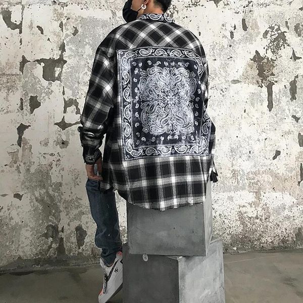 men's casual shirts 2021 cashew nut flower paste cloth wool long sleeve shirt american fashion brand loose lapel cardigan co, White;black
men's casual shirts 2021 cashew nut flower paste cloth wool long sleeve shirt american fashion brand loose lapel cardigan co, White;black