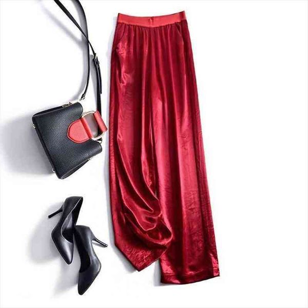 wonder summer satin wide leg women pants casual loose high waist long trousers vintage female korean elegant straight, Black;white
wonder summer satin wide leg women pants casual loose high waist long trousers vintage female korean elegant straight, Black;white