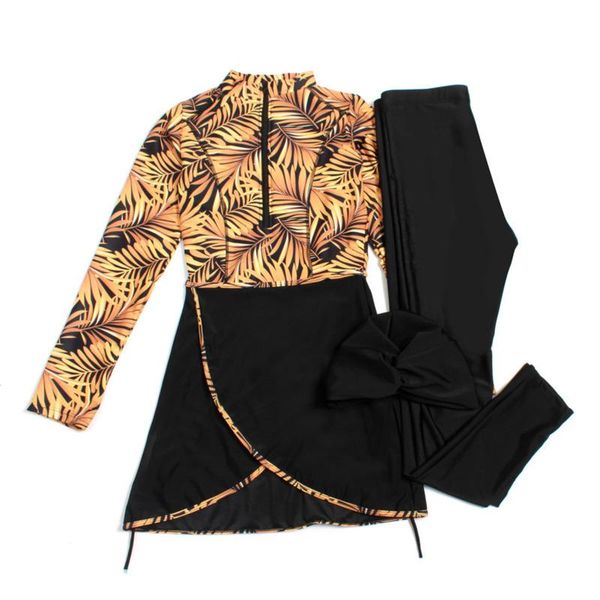 swim wear muslim swimwear women burkini 3 piece set patchwork long sleeves zipper sport swimsuit islamic bathing suit black ruffle
swim wear muslim swimwear women burkini 3 piece set patchwork long sleeves zipper sport swimsuit islamic bathing suit black ruffle