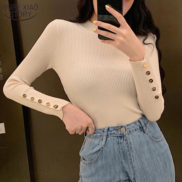 women's sweaters autumn and winter korean style half-turtleneck knitted pullover women slimming long sleeve upper garment 10917, White;black
women's sweaters autumn and winter korean style half-turtleneck knitted pullover women slimming long sleeve upper garment 10917, White;black