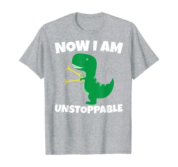 now i am unsable funny green dinosaur t-rex t-shirt, White;black