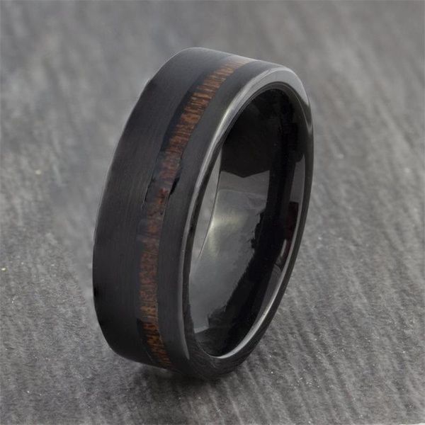 wedding rings titanium ring for men. pure black surface with long stainless steel wood texture. fashion male style, Slivery;golden
wedding rings titanium ring for men. pure black surface with long stainless steel wood texture. fashion male style, Slivery;golden