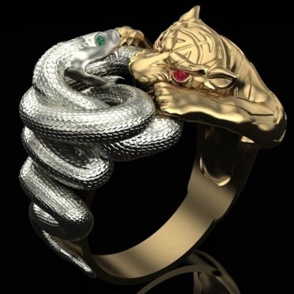 cluster rings secret boy creative gifts gold & silver snake panther battle punk ring men's hip hop stainless steel party jewelry, Golden;silver
cluster rings secret boy creative gifts gold & silver snake panther battle punk ring men's hip hop stainless steel party jewelry, Golden;silver