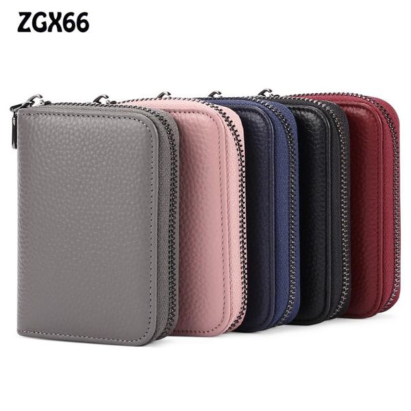 card holders women men holder bag pu leather zipper business case wallet travel hasp accordion id coin purse pouch, Brown;gray
card holders women men holder bag pu leather zipper business case wallet travel hasp accordion id coin purse pouch, Brown;gray