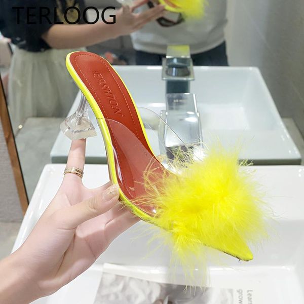 summer woman pumps pvc transparent feather perspex crystal high heels fur peep toe mules slippers ladies slides shoes, Black
summer woman pumps pvc transparent feather perspex crystal high heels fur peep toe mules slippers ladies slides shoes, Black