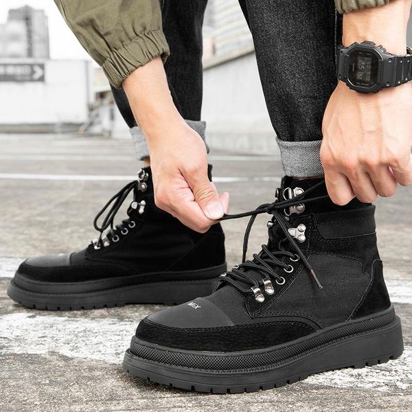 boots leather mens highocio high casual wear sale men shoe shoes flat for tenis man fashion causal sports, Black
boots leather mens highocio high casual wear sale men shoe shoes flat for tenis man fashion causal sports, Black