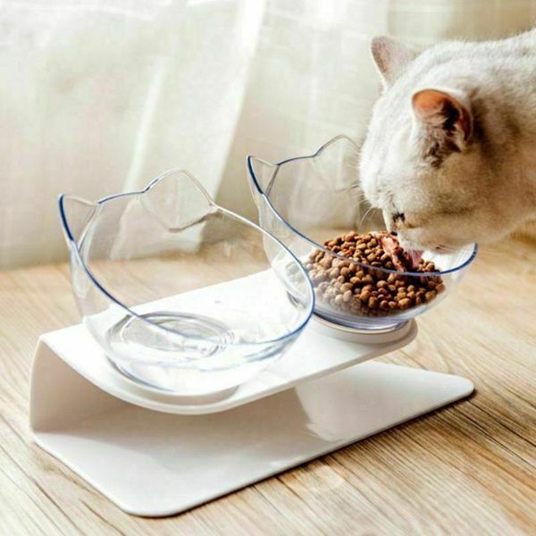 cat bowls & feeders non-slip double pet with raised stand and water for cats dogs transparent bow
cat bowls & feeders non-slip double pet with raised stand and water for cats dogs transparent bow