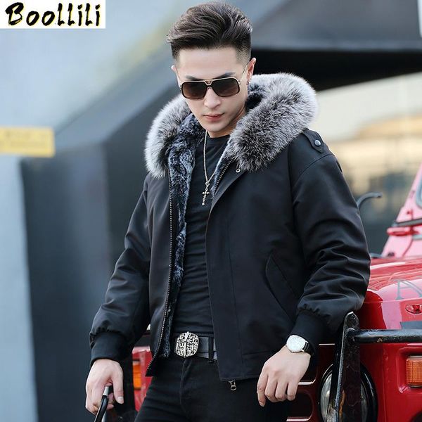 men's leather & faux boollili short real fur parka homme winter jacket men rex liner coat raccoon collar parkas hombre invierno, Black
men's leather & faux boollili short real fur parka homme winter jacket men rex liner coat raccoon collar parkas hombre invierno, Black