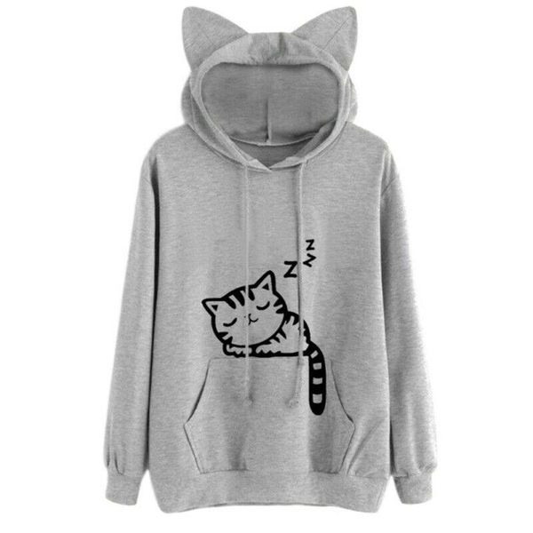 women's hoodies & sweatshirts est women cat printed long sleeve pullover autumn winter sweatshirt warm, Black
women's hoodies & sweatshirts est women cat printed long sleeve pullover autumn winter sweatshirt warm, Black