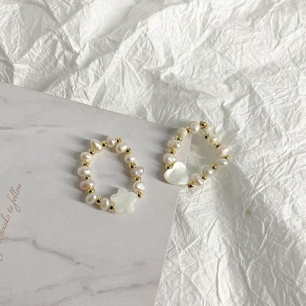 wedding rings minar korean 2 styles white shell love heart flower elastic for women gold beads irregular freshwater pearl ring jewelry, Slivery;golden
wedding rings minar korean 2 styles white shell love heart flower elastic for women gold beads irregular freshwater pearl ring jewelry, Slivery;golden