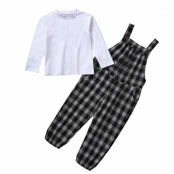 clothing sets infant kids baby girls casual two-piece clothes set, solid color pullover and plaid printed pattern suspender trousers 18m-6t, White
clothing sets infant kids baby girls casual two-piece clothes set, solid color pullover and plaid printed pattern suspender trousers 18m-6t, White