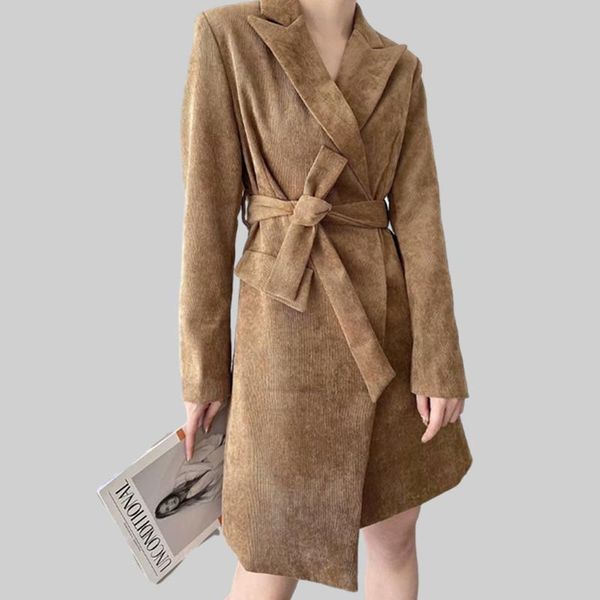 women's trench coats puwd vintage woman camel sashes coat 2021 fashion ladies autumn elegant solid color blazer female warm outerwears, Tan;black
women's trench coats puwd vintage woman camel sashes coat 2021 fashion ladies autumn elegant solid color blazer female warm outerwears, Tan;black