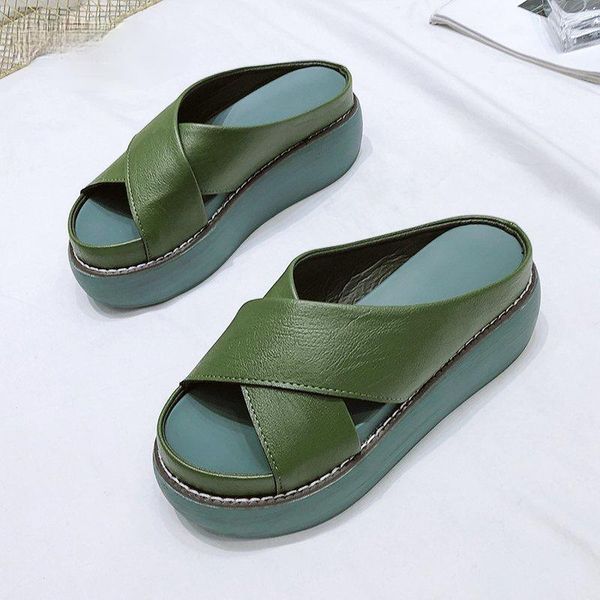 platform cross slippers women slides for shoes 6.5cm wedge heel fashion green flip flops beach, Black
platform cross slippers women slides for shoes 6.5cm wedge heel fashion green flip flops beach, Black