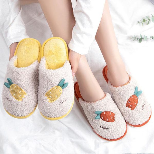 women winter slipper fruit pattern girl ladies cute round toe warm plush shoes female home indoor house slippers, Black
women winter slipper fruit pattern girl ladies cute round toe warm plush shoes female home indoor house slippers, Black