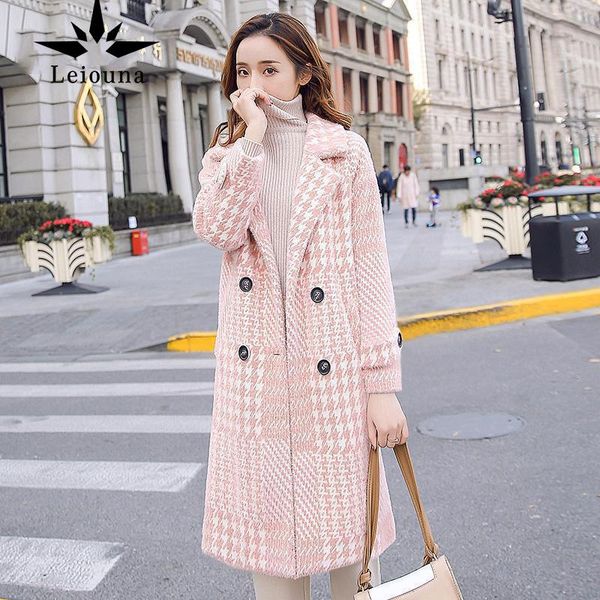 women's wool & blends leiouna pink striped long slim double breasted street women autumn blend coats ladies winter warm outerwear, Black
women's wool & blends leiouna pink striped long slim double breasted street women autumn blend coats ladies winter warm outerwear, Black