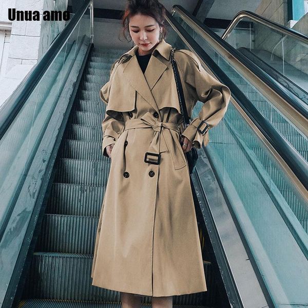 women's trench coats unua amo korean style khaki coat spring autumn fashion loose wild double-breasted windbreaker outerwear, Tan;black
women's trench coats unua amo korean style khaki coat spring autumn fashion loose wild double-breasted windbreaker outerwear, Tan;black