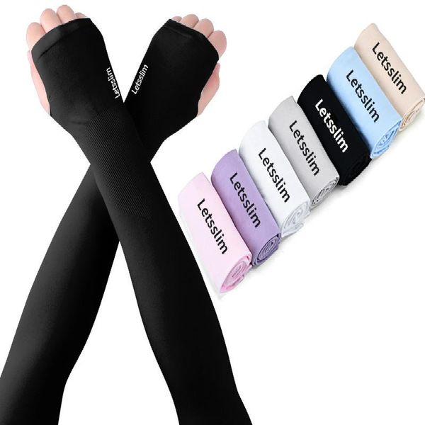 pairs icy sunscreen sleeves women ice silk thin gloves uv protection arm outdoor sports guard elbow & knee pads, Black;gray
pairs icy sunscreen sleeves women ice silk thin gloves uv protection arm outdoor sports guard elbow & knee pads, Black;gray