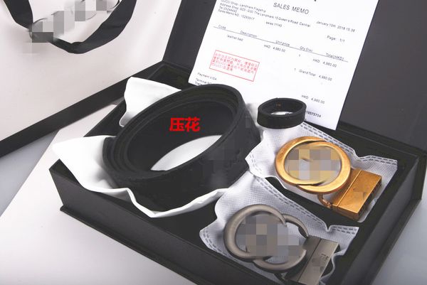 belt women genuine leather golden silver black buckle designer cowhide belts men luxury including box, Black;brown
belt women genuine leather golden silver black buckle designer cowhide belts men luxury including box, Black;brown