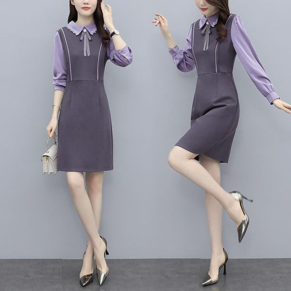 casual dresses women cute fashion patchwork dress 2021 autumn long sleeve party cocktail birthday outfits loose slim clothes, Black;gray
casual dresses women cute fashion patchwork dress 2021 autumn long sleeve party cocktail birthday outfits loose slim clothes, Black;gray