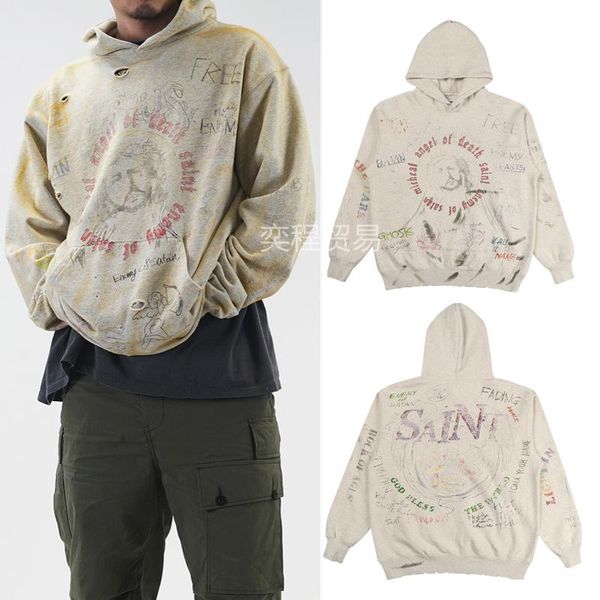 men's hoodies & sweatshirts 2021 autumn graffiti men sweatshirt loose high street women fashion elegant cotton casual pullovers t1178, Black
men's hoodies & sweatshirts 2021 autumn graffiti men sweatshirt loose high street women fashion elegant cotton casual pullovers t1178, Black