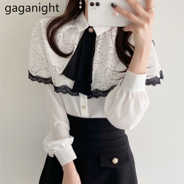 lace elegant women blouse long sleeve bow chiffon shirt office lady white shirts spring fashion blouses chic 210601
lace elegant women blouse long sleeve bow chiffon shirt office lady white shirts spring fashion blouses chic 210601