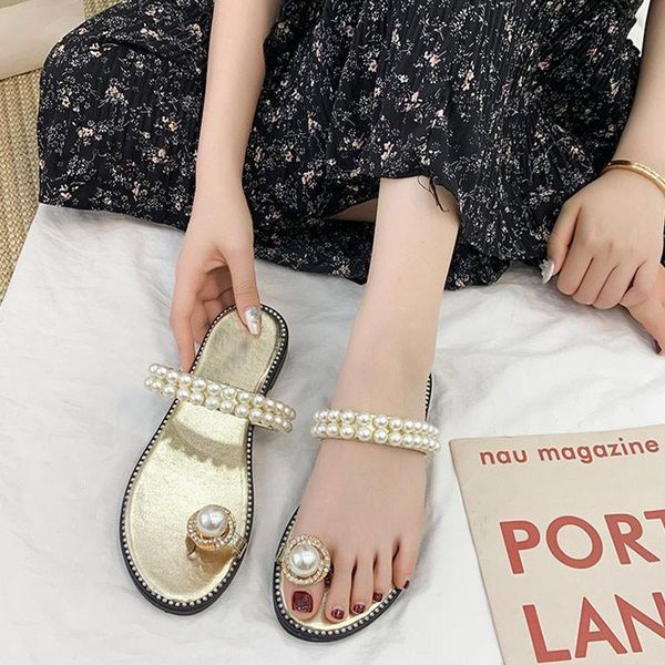 woman summer pu dress shoes comfort flip flops pearl elegant women fashion sandals footwear 2021 slides slippers clip toe, Black
woman summer pu dress shoes comfort flip flops pearl elegant women fashion sandals footwear 2021 slides slippers clip toe, Black
