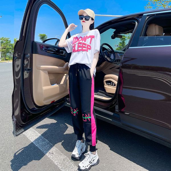 tracksuits fashion sport suit 2021 sportswear leisure women's summer small running temperament two piece set, Gray
tracksuits fashion sport suit 2021 sportswear leisure women's summer small running temperament two piece set, Gray