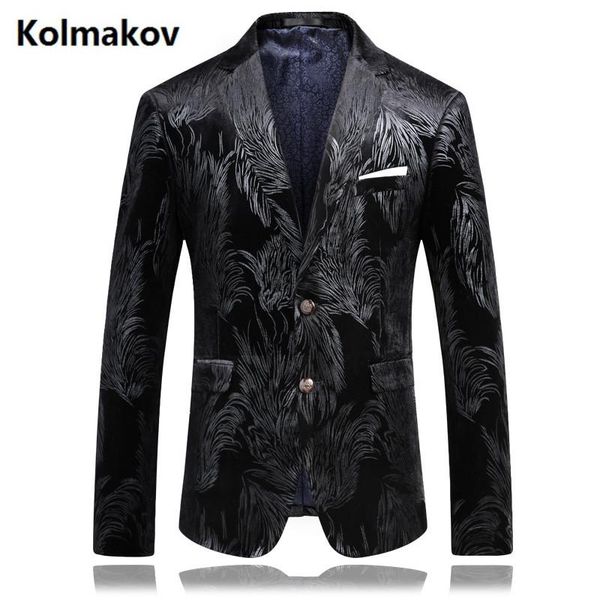 men's suits & blazers 2021 fashion mens printing wedding casual slim fit prom dress blazer coats wear jacket men, White;black
men's suits & blazers 2021 fashion mens printing wedding casual slim fit prom dress blazer coats wear jacket men, White;black