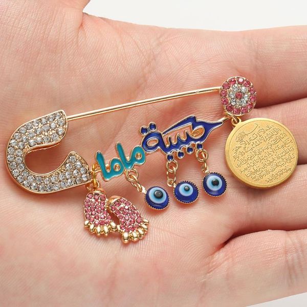 pins, brooches metal islam muslim quran turkish evil eye and baby footprint pendant brooch clothing pins, Gray
pins, brooches metal islam muslim quran turkish evil eye and baby footprint pendant brooch clothing pins, Gray